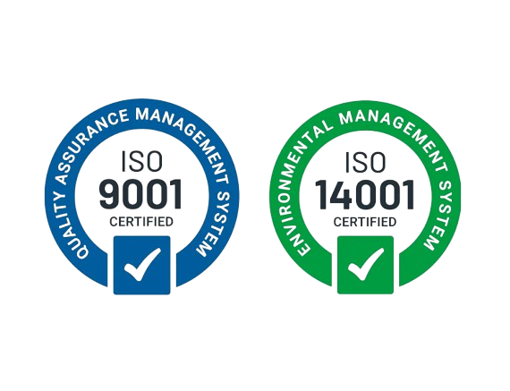 ISO 9001 and ISO 14001 certified management systems